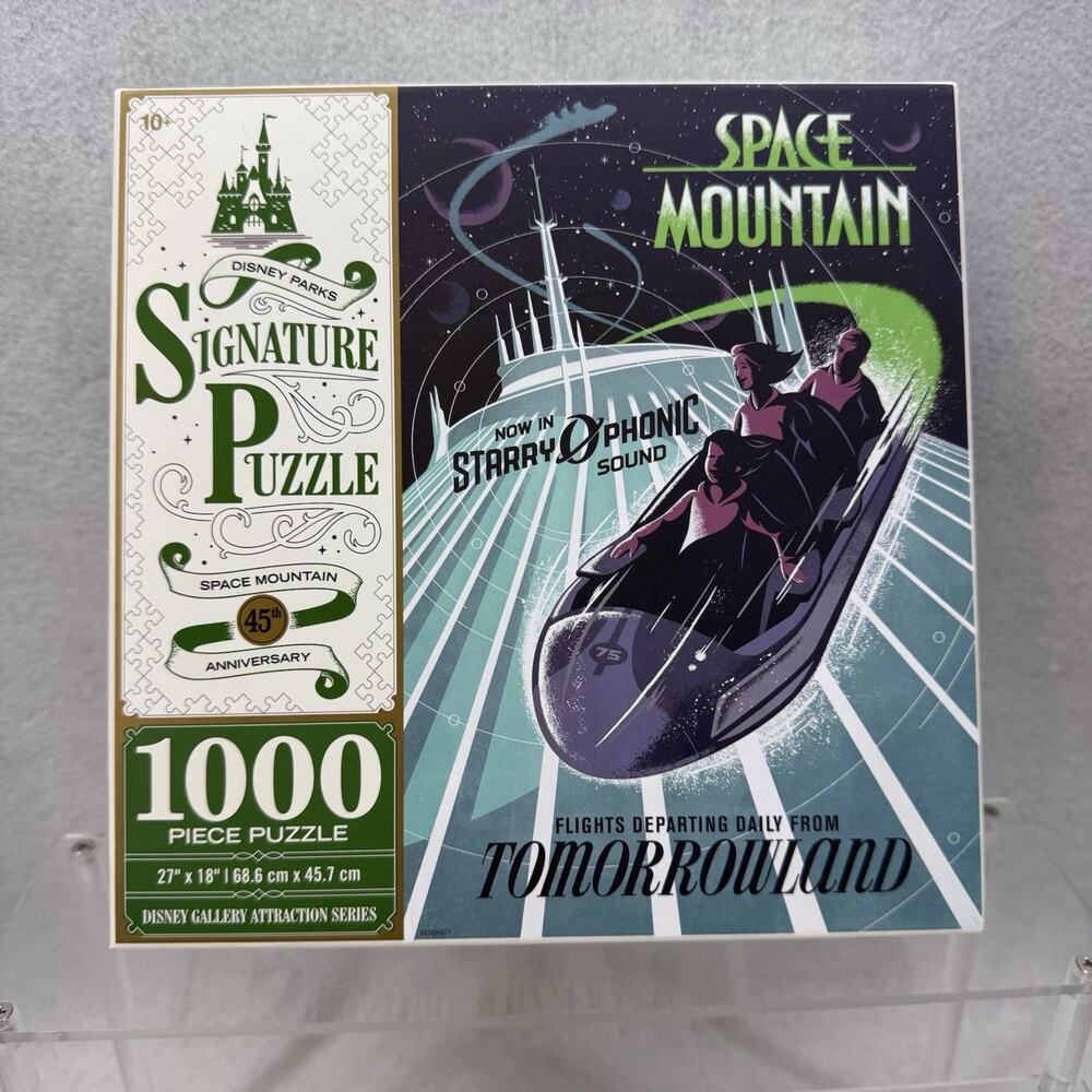 Brand new Sealed Disney Parks Space Mountain 45th Anniversary Puzzle 1000 Pieces